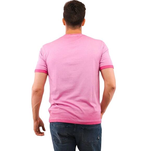 SCOTCH & SODA Men's T-Shirt Logo Fuchsia Size M - Picture 2 of 10